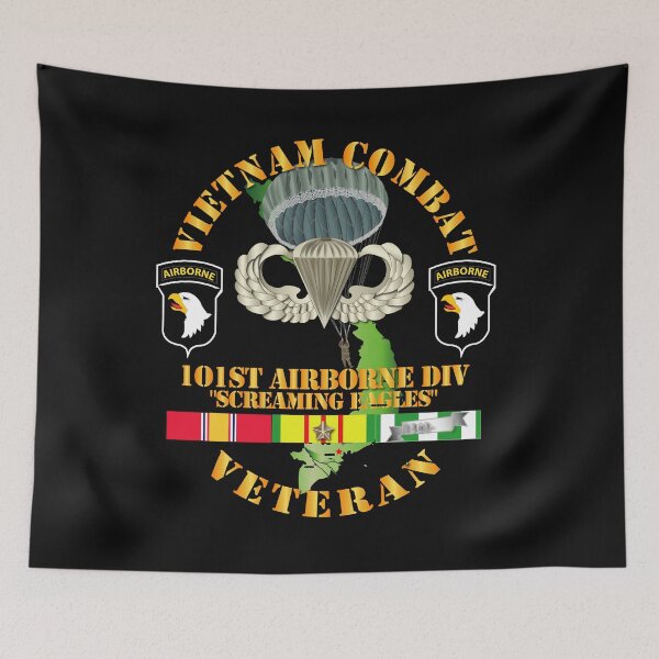 Item preview, Army - Vietnam Combat Veteran w 101st Airborne Div SSI V1 designed and sold by Military Insignia Products.