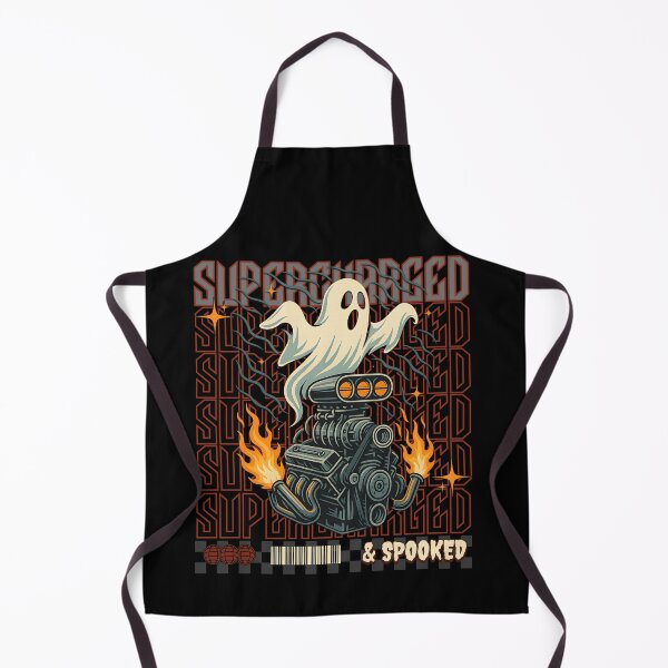 Item preview, Supercharged & Spooked Funny Halloween Ghost Car Racing  designed and sold by CarantinedChaos.