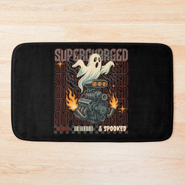 Item preview, Supercharged & Spooked Funny Halloween Ghost Car Racing  designed and sold by CarantinedChaos.