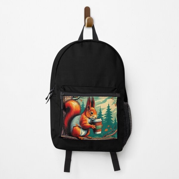 Item preview, Squirrel coffee drinking designed and sold by Dogandesighn.