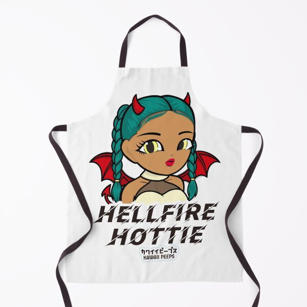 Item preview, Halloween Devil Girl Design – Cute Anime Style Quote “Hellfire Hottie” designed and sold by P-L-Sardines.