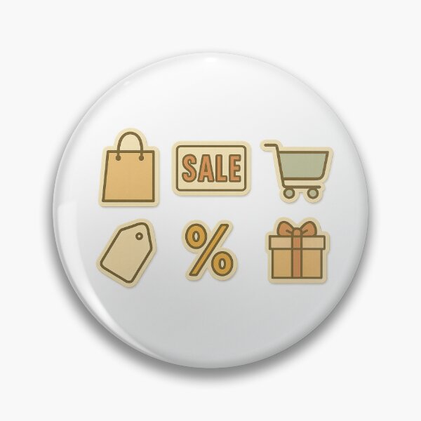 Item preview, Black friday sale icons with shopping cart and gift box, isolated on white background, AI generated designed and sold by dvoevnore.