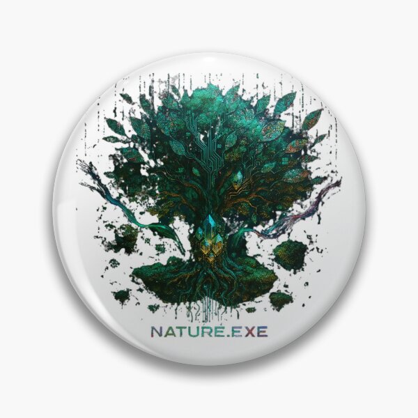 Artikelvorschau, Cyberpunk Nature Tree Digital Art – Futuristisches botanisches Glitch-Design entworfen und verkauft von FUIRY .