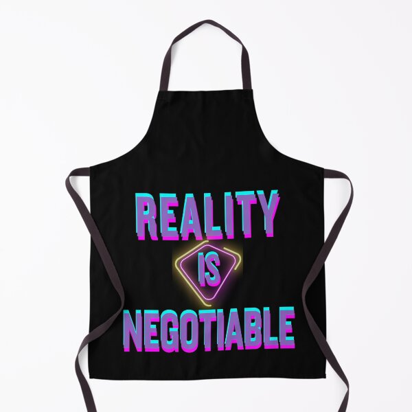 Item preview, Reality Is Negotiable – Futuristic Neon Cyberpunk Typography Design designed and sold by Vivalore.