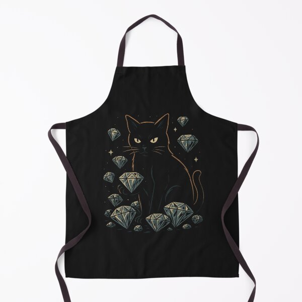 Item preview, Cat Surrounded by Diamonds - Luxury Feline Art designed and sold by anna2681.