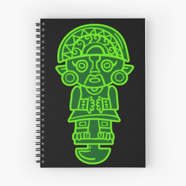 Item preview, Ancestral Andean figure in neon green designed and sold by ArteVirtual28.