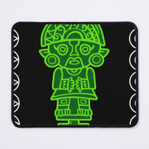 Item preview, Ancestral Andean figure in neon green designed and sold by ArteVirtual28.
