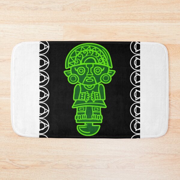 Item preview, Ancestral Andean figure in neon green designed and sold by ArteVirtual28.
