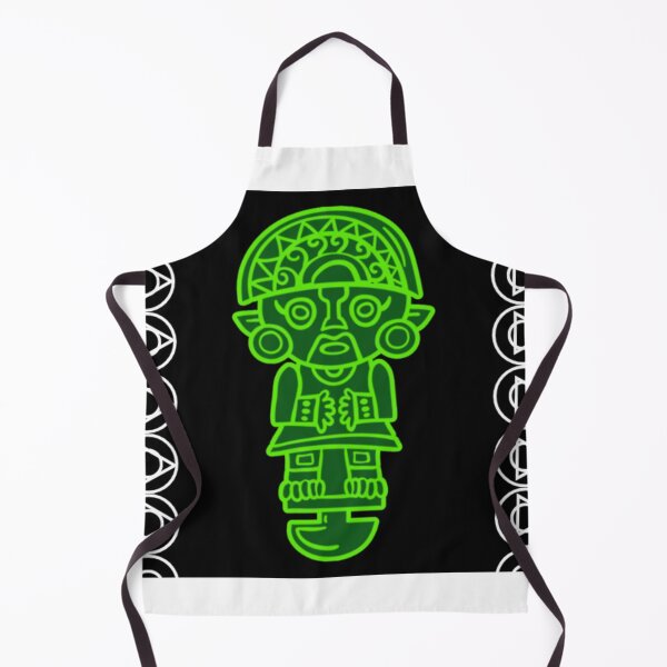Item preview, Ancestral Andean figure in neon green designed and sold by ArteVirtual28.