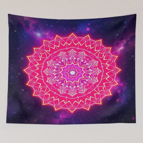 Item preview, Sacred Neon Mandala in Cosmic Universo designed and sold by Cristhian Almanza.