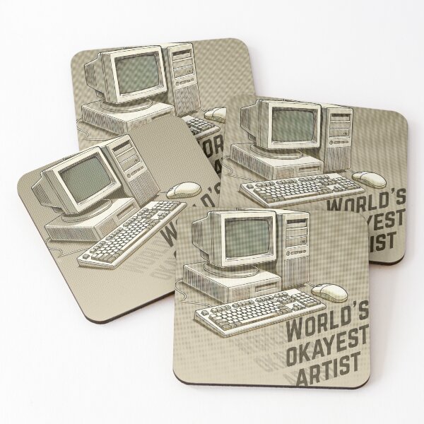 Item preview, World’s Okayest Artist – Retro PC Edition designed and sold by jhharoon.