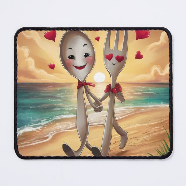 Item preview, Cutlery in love. designed and sold by MyHappyArtShop.