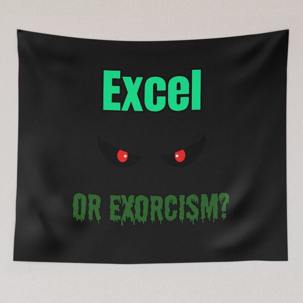 Item preview, Excel or Exorcism? – Spooky Office Halloween Design designed and sold by Kindloom.