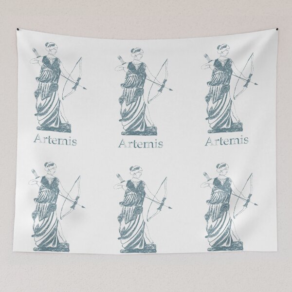 Item preview, Poster with the theme of Greek mythology. Goddess Artemis. designed and sold by TaniaArtDesign.