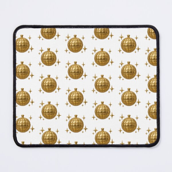 Item preview, Inflated golden mirror ball with surrounding stars, suitable for festive background, AI generated designed and sold by dvoevnore.