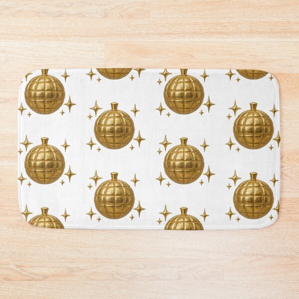 Item preview, Inflated golden mirror ball with surrounding stars, suitable for festive background, AI generated designed and sold by dvoevnore.