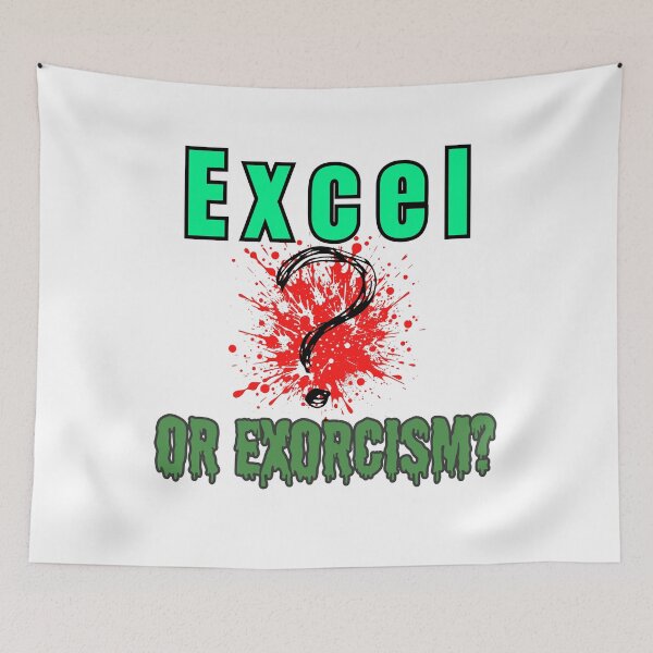 Item preview, Excel or Exorcism? – Horror Office Halloween Design designed and sold by Kindloom.