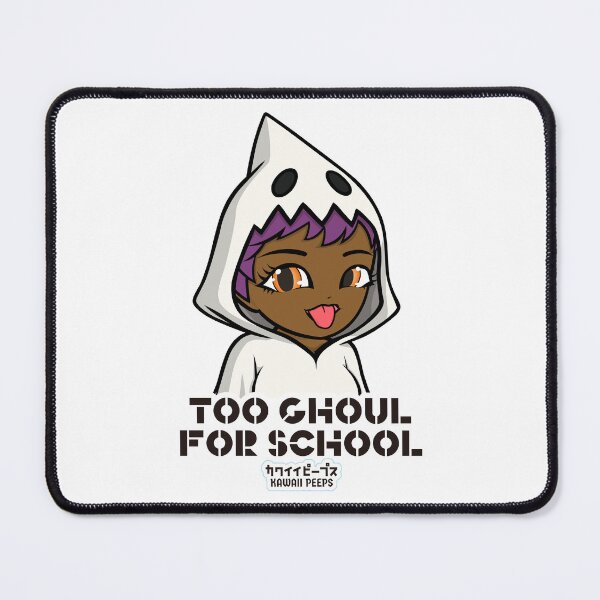 Item preview, Halloween Ghost Girl Design – Cute Kawaii Quote “Too Ghoul for School” designed and sold by P-L-Sardines.