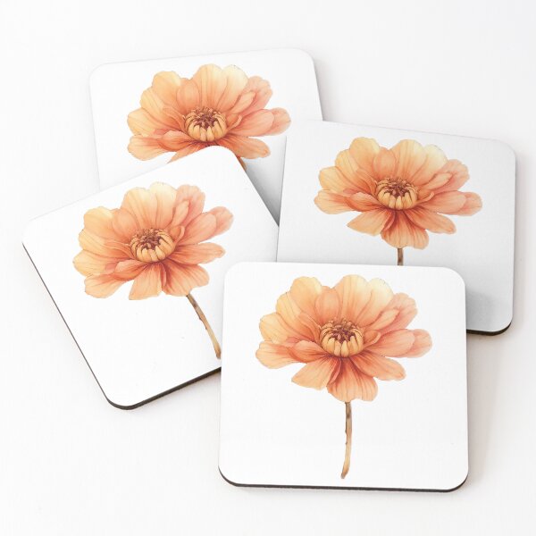 Item preview, Autumn Flower Sticker – Transparent Background- watercolor designed and sold by Floraphoria.