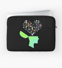 Head & Mind filled with Animal thoughts Laptop Sleeve