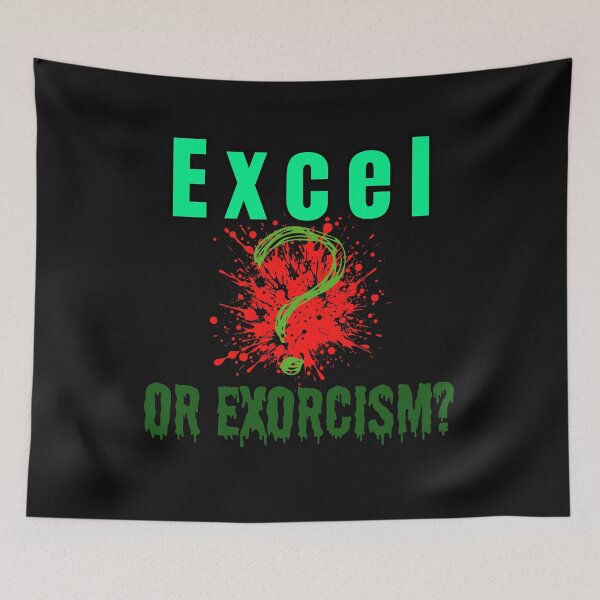 Item preview, Excel or Exorcism? – Bloody Horror Office Halloween Design designed and sold by Kindloom.