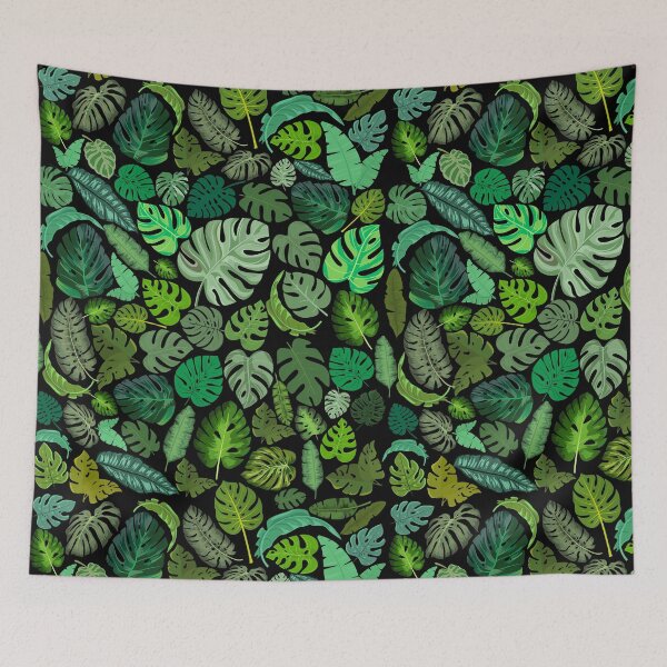 Item preview, Green leaves pattern designed and sold by BloodyTeapot.