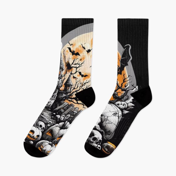 Item preview, Moonlit Graveyard of Pumpkins and Skulls designed and sold by Ssevi.