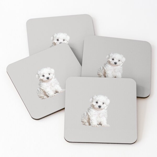 Item preview, Adorable Maltese Bichon Puppy Portrait | Fluffy White Dog Photography | Cute Puppy Macro Shot designed and sold by PixelVibe782.