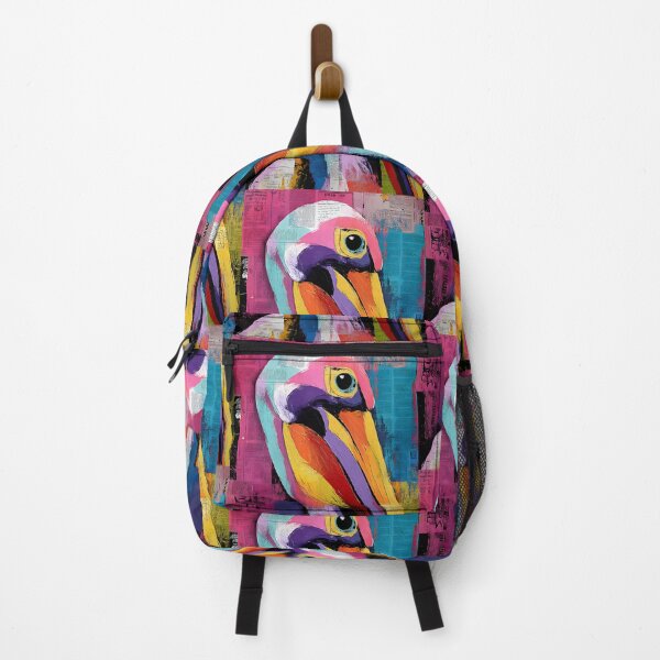 Item preview, Rise of the Pelican Spirit - Dynamic Wildlife Artwork with Layered Patterns and Energy designed and sold by OlfactoART Studio.