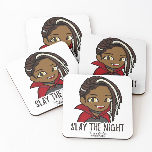 Item preview, Halloween Vampire Kawaii Design – Slay the Night with Stylish Locs designed and sold by P-L-Sardines.