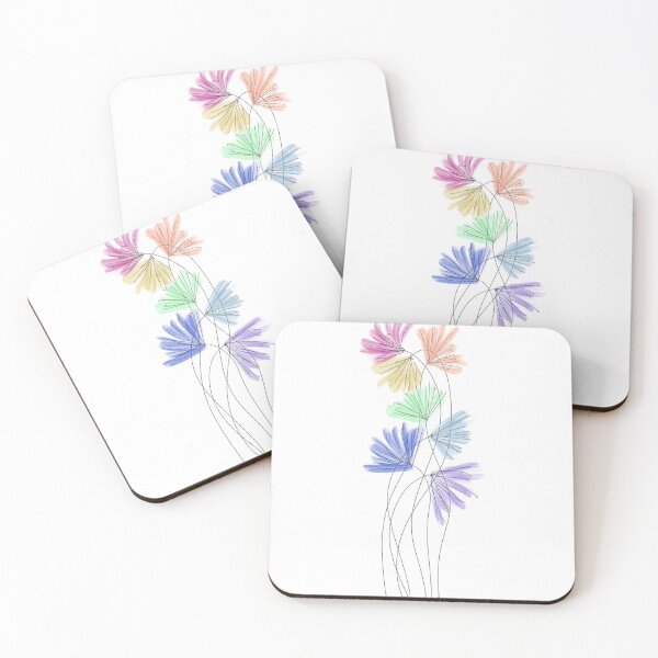 Item preview, Rainbow of flowy flowers designed and sold by msKateP.
