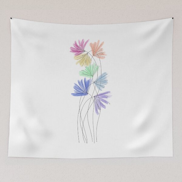 Item preview, Rainbow of flowy flowers designed and sold by msKateP.