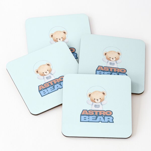Item preview, Astro Bear Sticker – Cute Kawaii Bear in Space Design designed and sold by Moon's Arts.