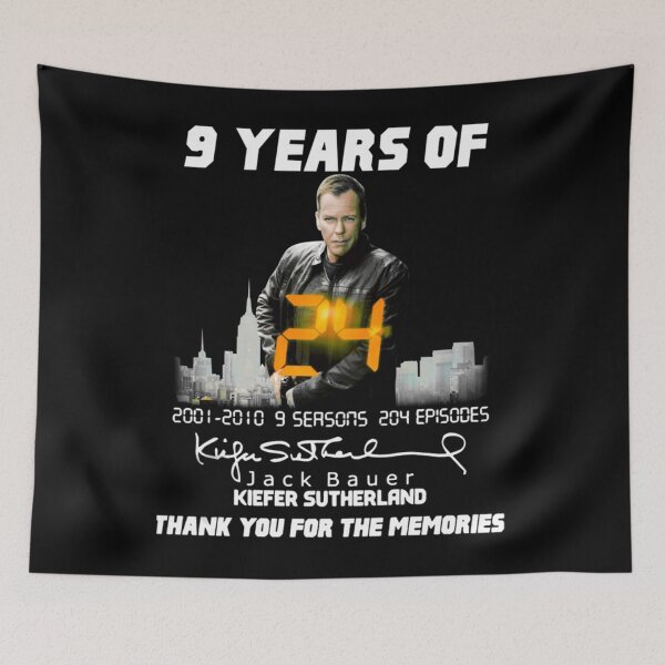 Item preview, 9-Years-Of-24-Jack-Bauer-Kiefer-Sutherland-Thank-You-For-The-Memories T   	 designed and sold by xpbmqsbn45.