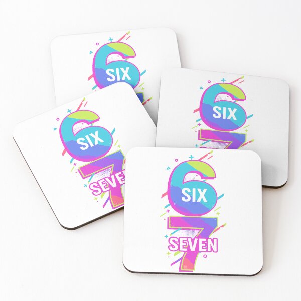 Item preview, Fun colorful Six Seven 6 7 Meme Design 6 7 designed and sold by LuxeGraphix.