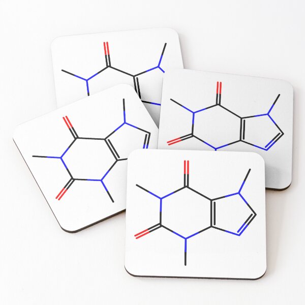 Item preview, Caffeine Molecule with Color designed and sold by chrysalistw.