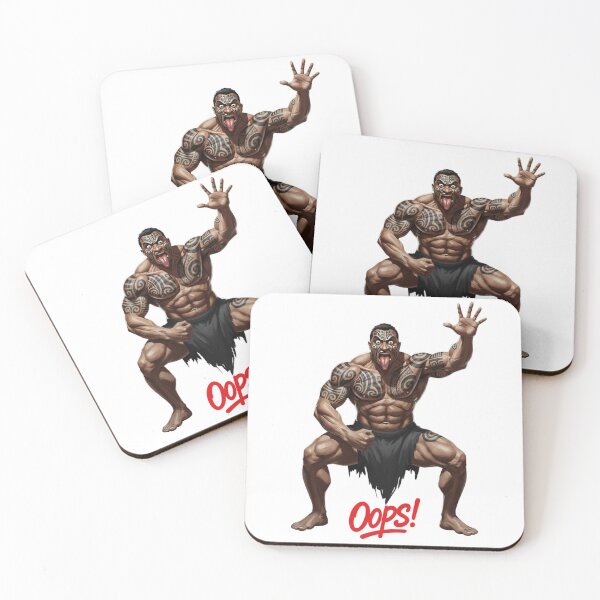 Item preview, Oops! Maori Haka Warrior Poster | Design by VLF designed and sold by VitalLifeForce.