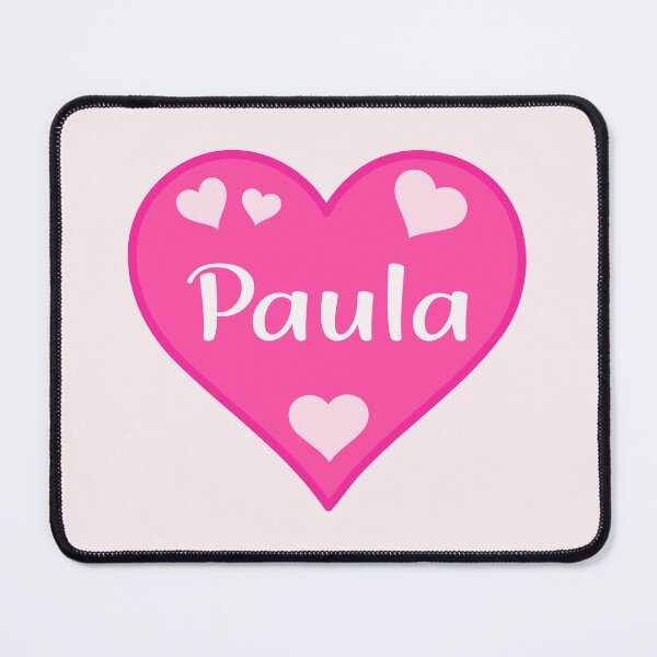 Item preview, Paula Name Pink Heart designed and sold by Jeallan Designs.