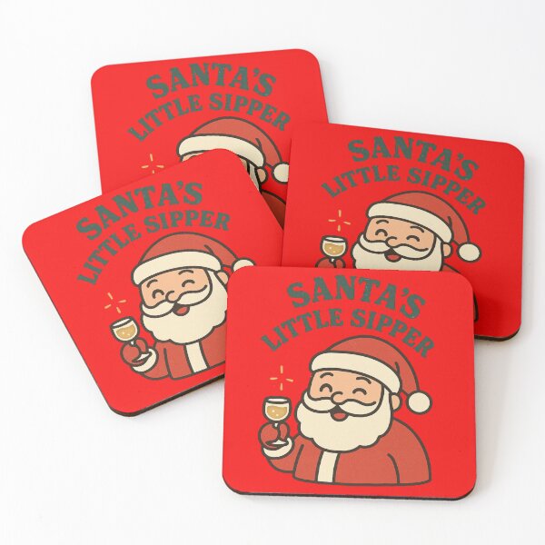Item preview, Santa’s Little Sipper – Funny Christmas Drink Pun designed and sold by BloomKind.