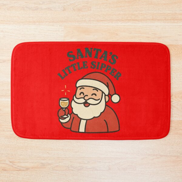 Item preview, Santa’s Little Sipper – Funny Christmas Drink Pun designed and sold by BloomKind.