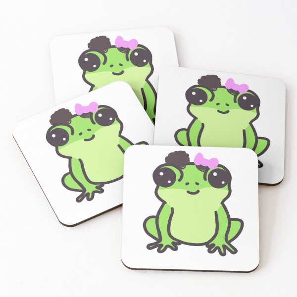 Item preview, Cute frog with a bow designed and sold by Court of Arts Studio.