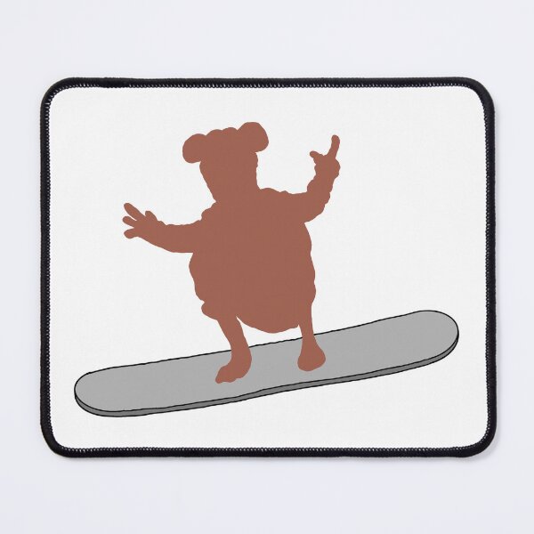 Item preview, Rizzo The Rat On A Snowboard designed and sold by Animals-by-JB.