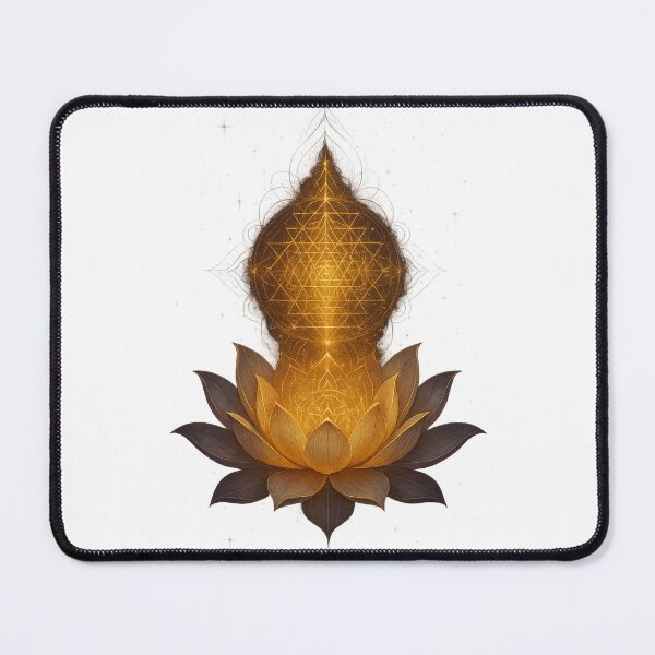 Item preview, Sacred Sri Yantra rising from a golden lotus — pure energy, balance, and spiritual awakening. designed and sold by GarimpoCosmico.