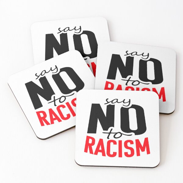 Item preview, Say No To Racism Human Rights Against Ethnic Hatred designed and sold by shirt-o-mat.