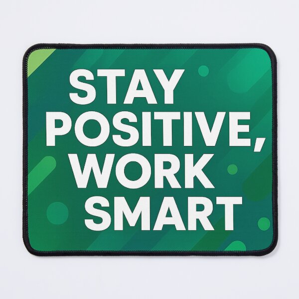 Item preview, Stay Positive, Work Smart – Motivational Typography designed and sold by InspiraDesigns..