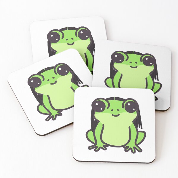 Item preview, Cute frog with braids designed and sold by Court of Arts Studio.