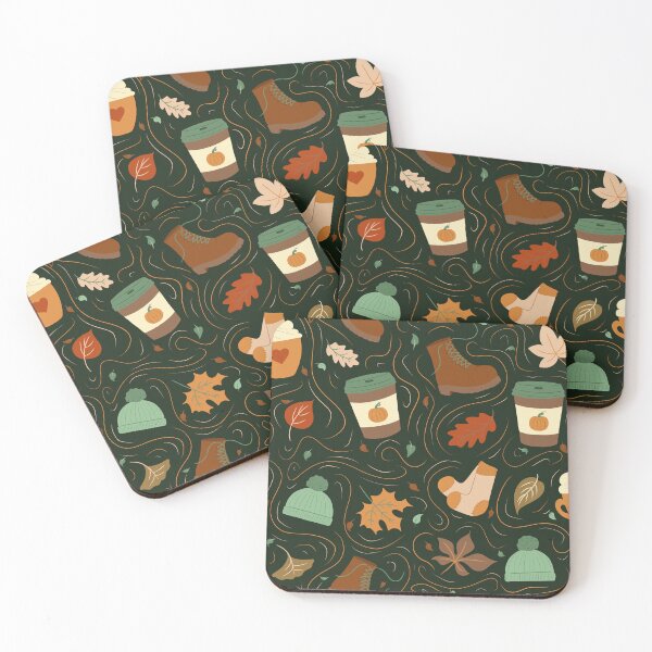 Item preview, Cosy Autumn Pattern Dark designed and sold by AnxiousPigeon.
