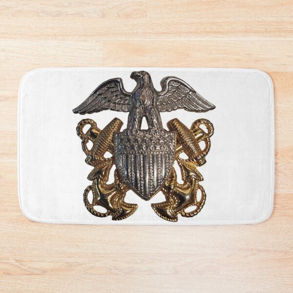 Item preview, US Navy WWII Officer Cap Device designed and sold by History's Attic.