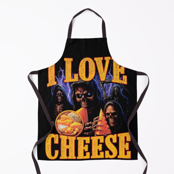 Item preview, I Love Cheese Grim Reaper Funny Shirt designed and sold by SassCity.