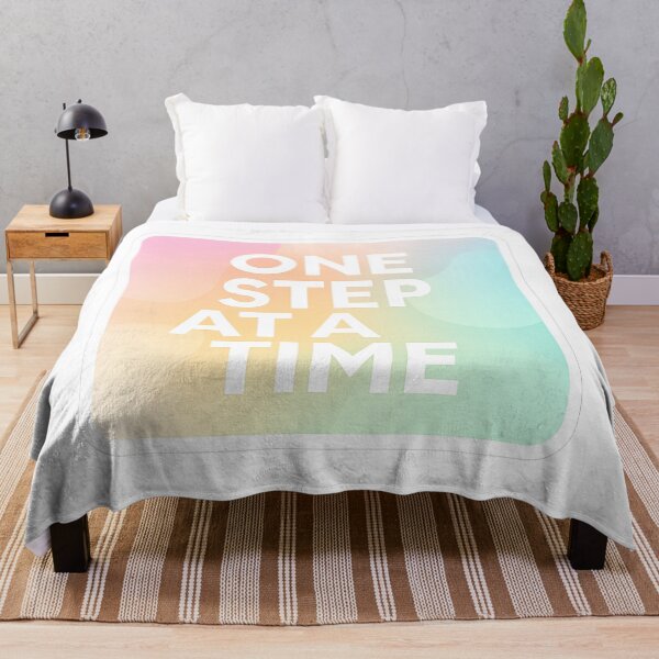 Item preview, One Step at a Time – Motivational Typography designed and sold by InspiraDesigns..
